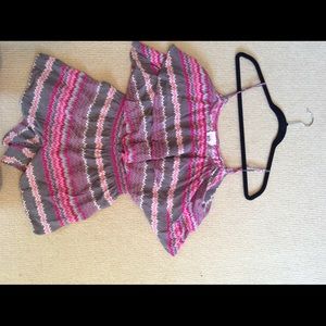 Parker Other - parker grey and pink chevron romper Parker Other - parker grey and pink chevron romper